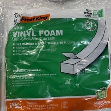 Frost King Waterproof Weatherseal 1/2 in Wide x 3/8 Thick x 10ft long 4 Pack