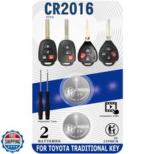 Batería de repuesto de llavero para llave tradicional Toyota (Camry Cor