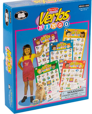 Say & Do Verbs Bingo #BGO-444 Game By Super Duper Publications Missing Cards