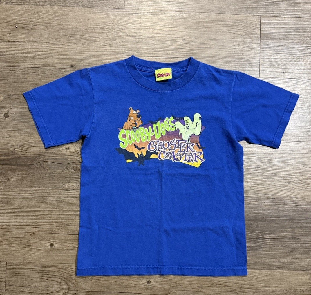 Vintage 90’s Y2K Scooby Doo Paramount Ghost Coaster Youth Size Small Shirt