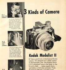 1949 Kodak Medalist 2 Camera Advertisement Vintage Photography Electronic DWU16B