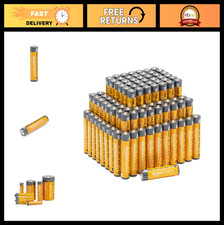 Amazon Basics AAA Long-Lasting Alkaline Batteries, 100-Count, 1.5 Volt, 10-Year