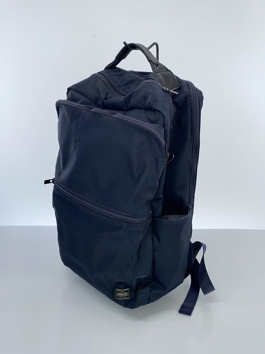 PORTER TIME Backpack Nylon Navy Solid Color - image 2
