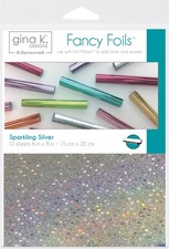 Gina K Designs Fancy Foil 6"X8" 12/Pkg-Sparkling Silver