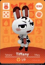 030 Tiffany Amiibo Card 030 Series 1 Animal Crossing Nintendo Switch NA Region
