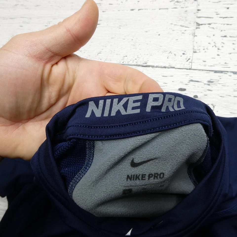 Minnesota Twins Shirt Mens XL Navy MLB Baseball Nike Pro Long Sleeve Mock Neck - Image 3 of 4