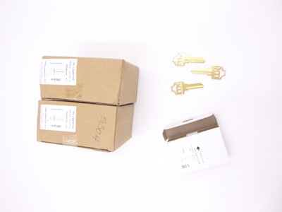 400 Pack MinuteKey Blanks SC1 Key Brass W/Hole KSCJMB00001BRAS