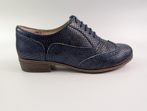 blue leather shoes navy blue brogues womens