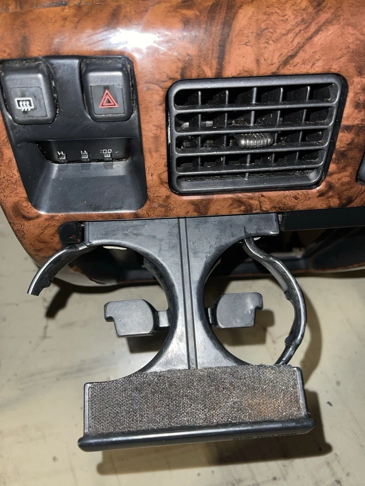 Toyota 4Runner 1996-1998 radio bisel tablero moldura OEM madera grano Foto 4 de 4