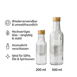 Glasflaschen mit Schraubverschluss