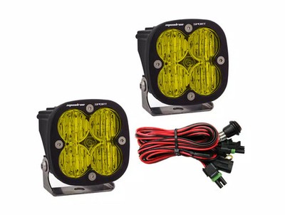 Baja Designs 55-57815 Amber Squadron Sport Pair LED Wide Cornering,1 Pack