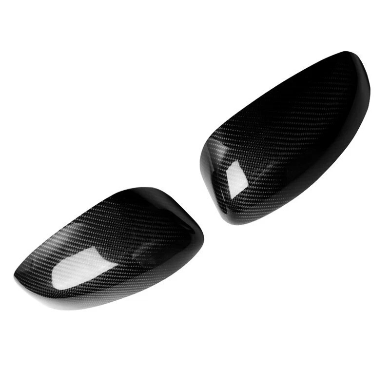 Par de tapas de cubierta de espejo retrovisor lateral de fibra de carbono real para Mazda RX-8 2003-2011 Foto 3 de 4