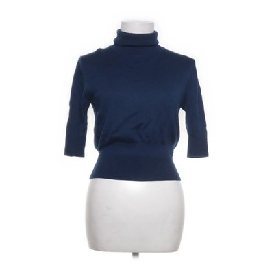 Aspesi, Rollkragenpullover, Größe: 42, Blau, Wolle, Einfarbig, Feinstrick #SLY