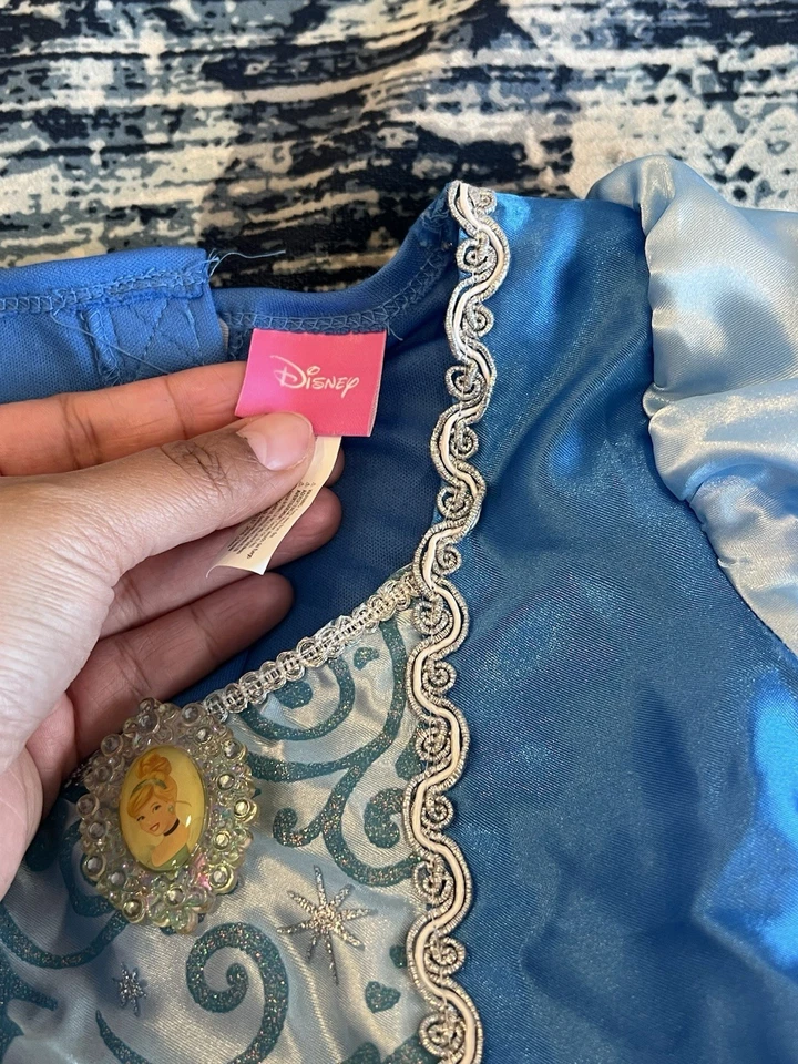 Disney Princess Cinderella Pretend Pay Costume Dress Up Toddler Size 3-4 Years - Image 4 of 4