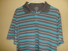 Chaps Golf Polo Shirt Button Short Sleeve Men's 2XL 100 Polyester FREE SHIP