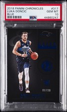 2018 PANINI CHRONICLES BLUE #317 LUKA DONCIC #/99 PSA 10