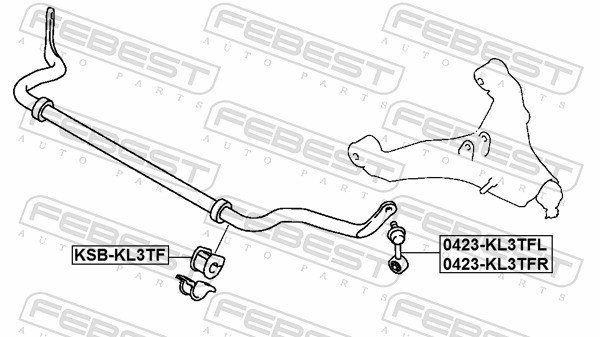 Fits FEBEST MSB-KL3TF SLEEVE STAFF. FRONT MITSUBISHI L200 TRITON KJ3T ⭐UK Stock⭐