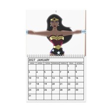 Wonder Woman 2027 Wall Calendar - Home Decor, Cartoon Fan Gifts, Monthly