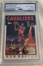 Ron Harper Signed Auto Autograph PSA Authentic Card