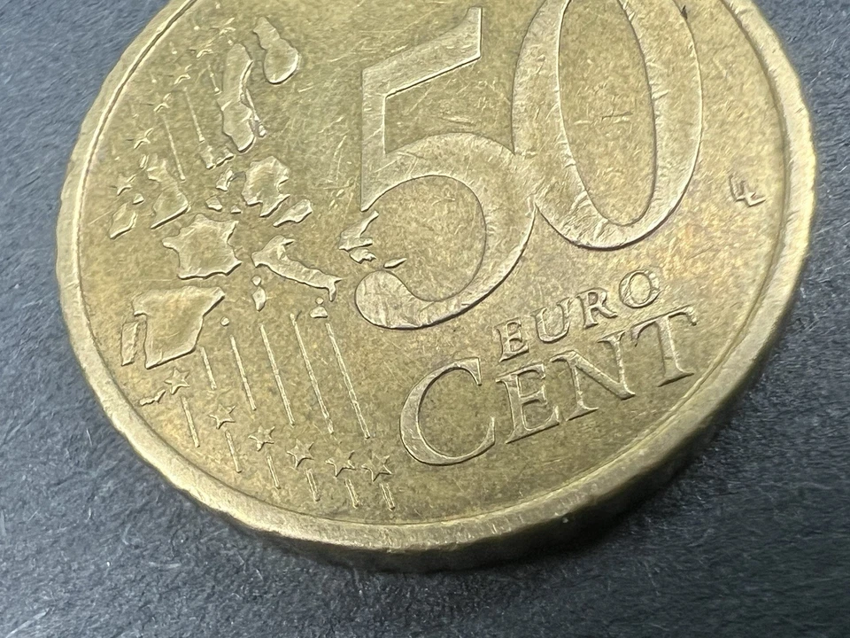 Moneda Portugal, 50 Centavos de Euro, 2002, "El segundo sello real de 1142" Foto 3 de 4