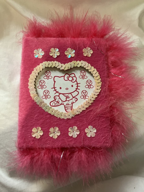 Vintage 2003 Hello Kitty Sanrio Furry Diary Book Y2k 