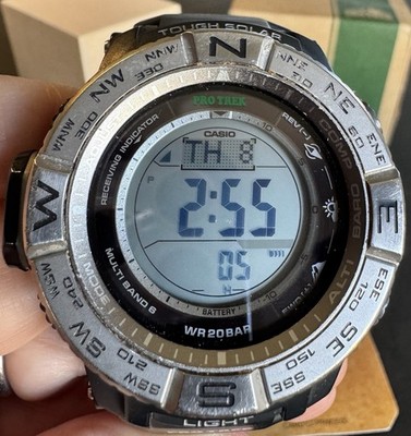 Casio Pro Trek PRW-3500 Series Module No. 3414 Black - Solar Power