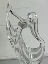 Vintage RCR Royal Crystal Rock Art Deco Dancer Sculpture Clear Lead Crystal #234