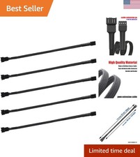 12" pwm Fan Extension Cable 4 pin Fan Extension Cable Cable Extension pc PC F...