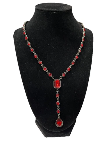 VETEMENTS Collana bigiotteria stile strass rubino