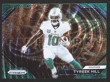 2023 Panini Prizm Tyreek Hill Fireworks Prizms Green Wave #F-20 Miami Dolphins