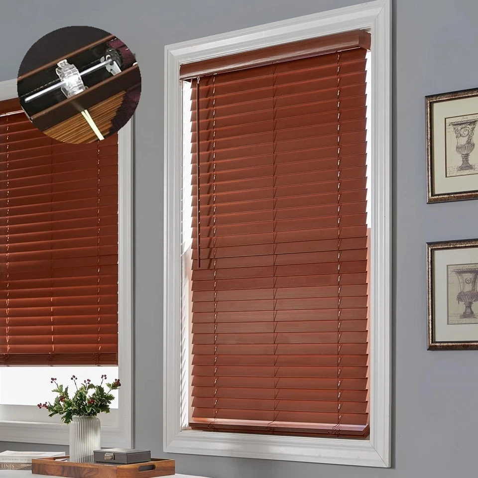 Mecanismo de inclinación de varilla de bajo perfil 2 piezas para persianas horizontales de 2"" - ajuste hexagonal Foto 4 de 4