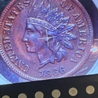1866 Indian Head Small Cent RB Business Strike Philadelphia Bronze KM#90