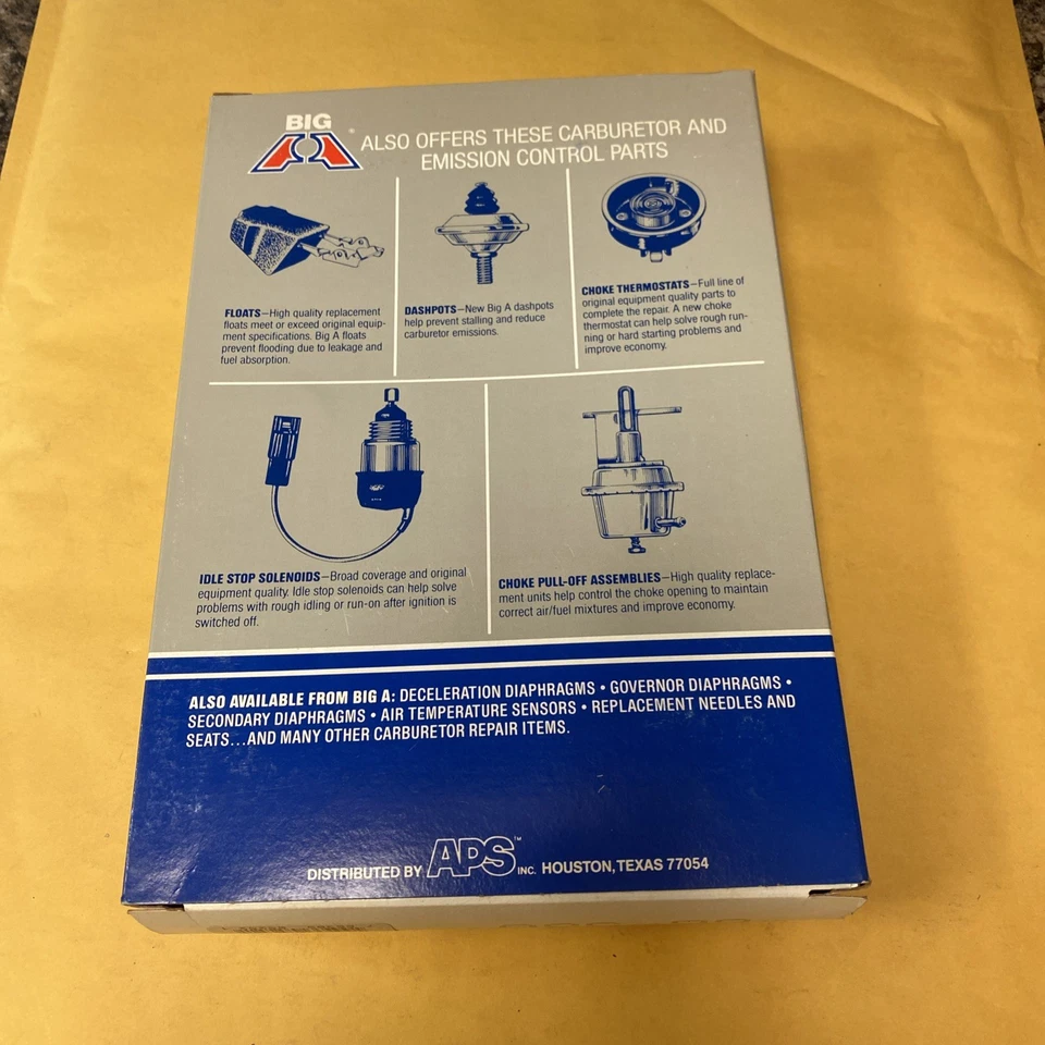 ¡Kit de carburador NOS Hygrade 586 en caja BigA! ¡Hecho en USA! ¡Envío gratis! Foto 3 de 4