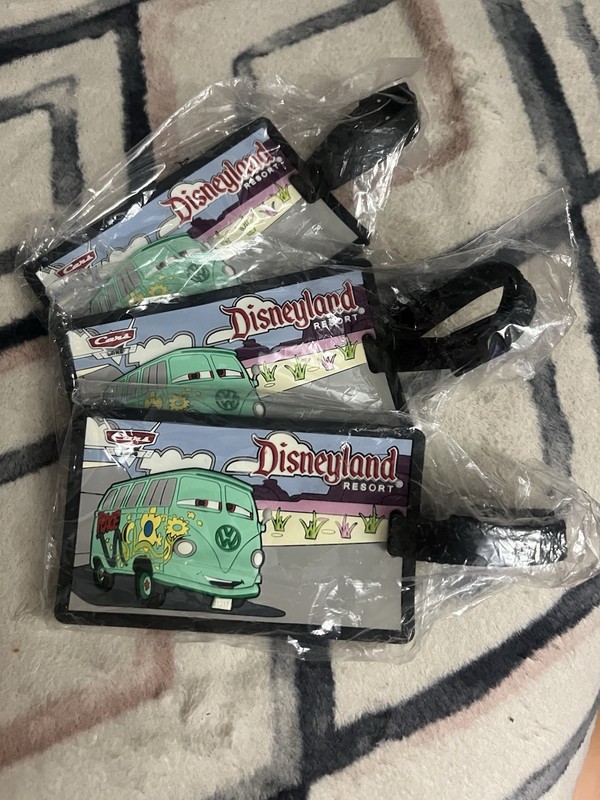 3X Disneyland Resort Luggage Travel Tag Cars K1