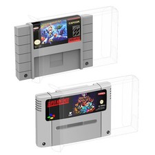 10x Display Protectors Clear Cover For Nintendo SNES CARTRIDGE Video Game Carts