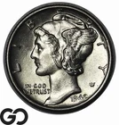 1942-S Mercury Dime, Solid Gem BU++