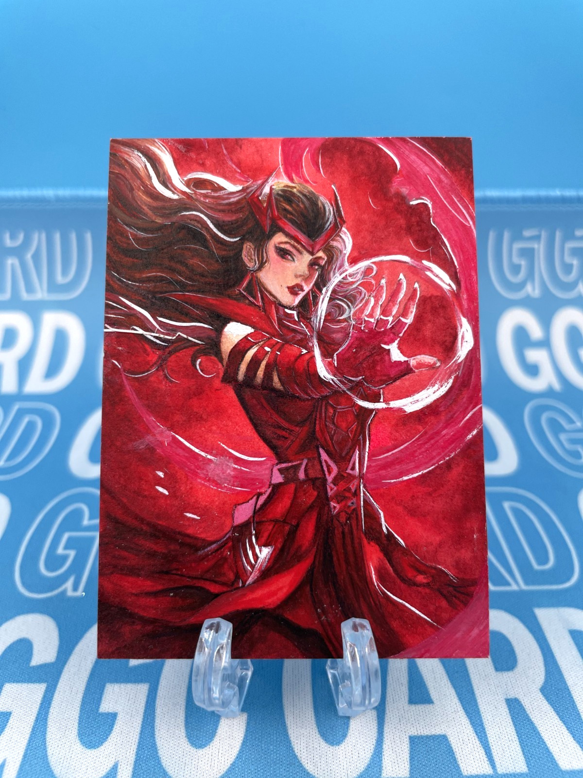 GGC Studio Marvel Scarlet Witch Artist Hand Drawn Auto Sketch Card 1/1