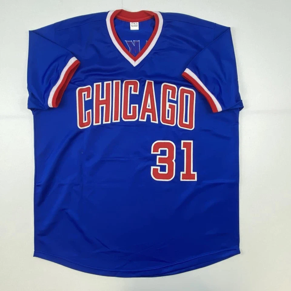 Autographed/Signed FERGIE JENKINS HOF 91 Chicago Blue Baseball Jersey JSA COA - Image 4 of 4