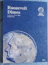 Whitman Roosevelt Dimes Dime Coin Folder Number 2 1965-2004 Album Book 9034