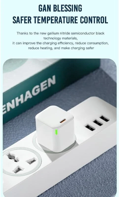 30W Caricatore USB 3.1 Tipo C Adattatore Per Sony Xperia 1 VI (6) Spina BIANCA - Immagine 3 di 4