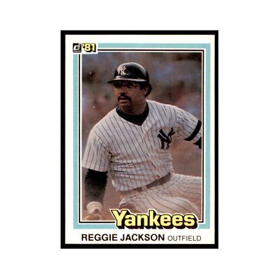 1981 Donruss Reggie Jackson Baseball Cards #468.0