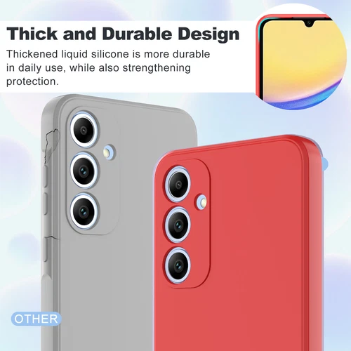 Silikon Handyhülle Stoßfest Robust für Samsung Galaxy A14 A15 A54 A55 A25 5G - Bild 28 von 31