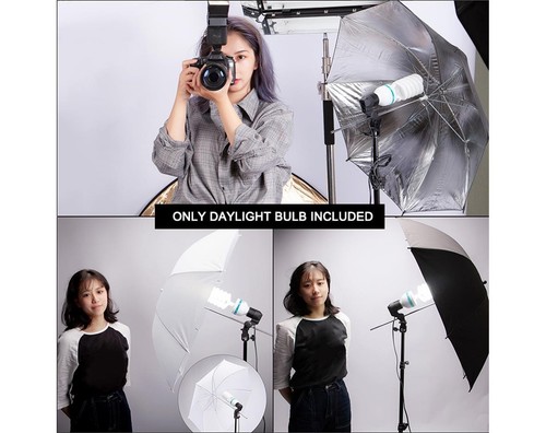 Spiral Daylight Bulb 135W 5500K E27 220V Photography Studio Photo Video Lamp UK - Picture 11 of 12