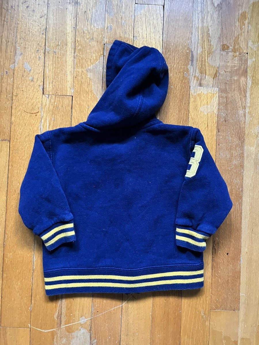 ラルフ♡ Polo Ralph Lauren baby boy zip up hoodie blue with yellow