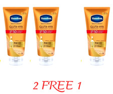 Vaseline Healthy Bright Gluta Hya Serum Burst Sunscreen SPF50 PA  260ml.