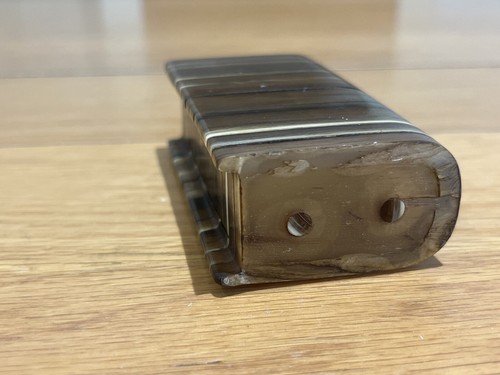 Unusual Georgian Sliced Horn Snuff Box - Picture 7 of 13