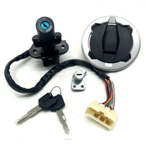Ignition Switch Fuel Gas Cap Seat Lock Set Fit For Kawasaki Versys-X 300 KLE 300