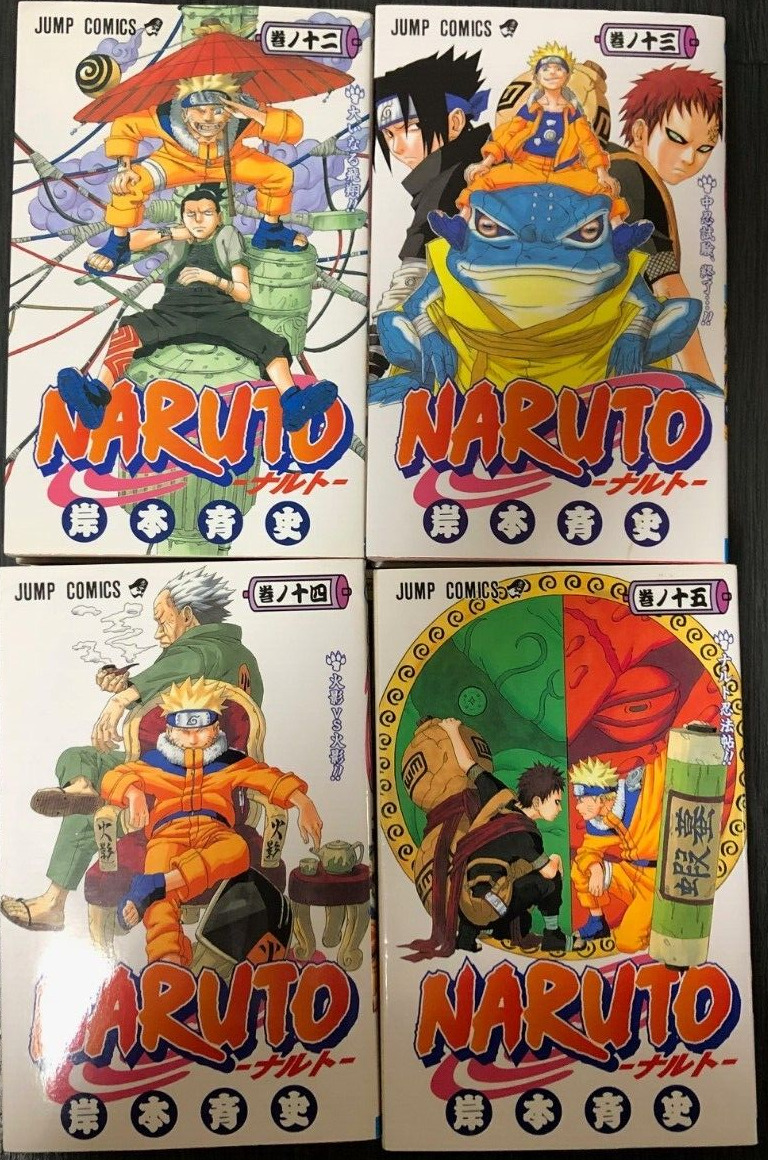 Naruto Manga 1-72 Complete Whole Series All Volumes Japanese Jump Comics  Used