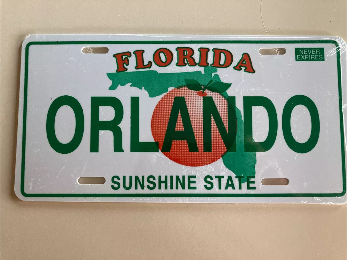 ORLANDO FLORIDA License NEW Plastic