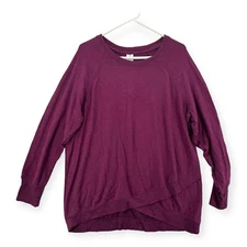 Active Life Top Womens XXL Sweater Plum Activewear Performance Cool Comfort NWT